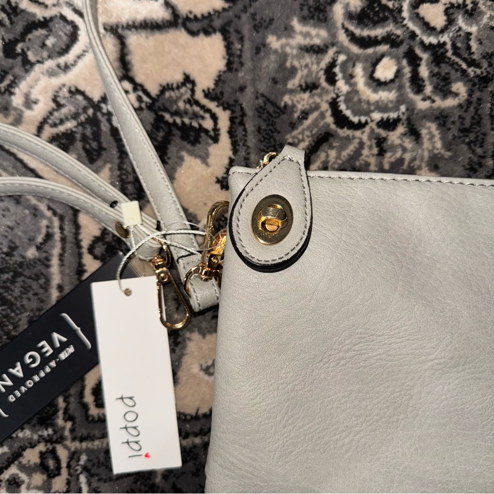 NWT Grey and Gold Poppi Purse - Picture 3 of 7